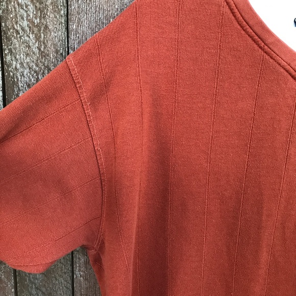 Mens top burnt orange sweater XL haggar fall shirt - Picture 4 of 7